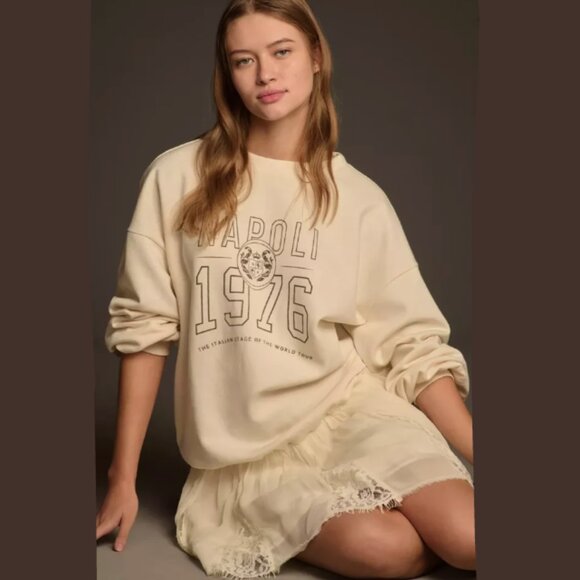 Brand New Pilcro Sweatshirt Twofer Mini Dress - Picture 1 of 9